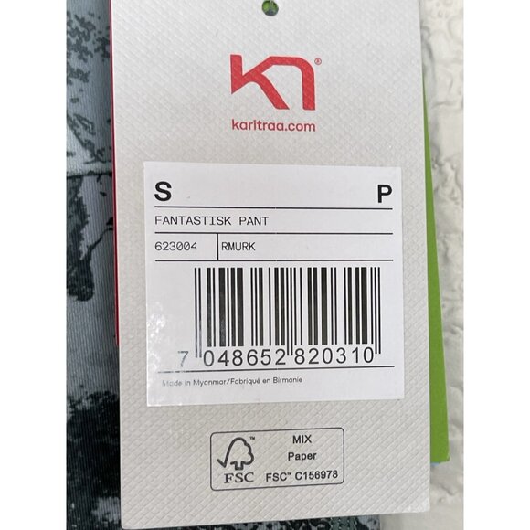 Kari Traa Leggings Pants Base Layer Size Small Green Stretch Skiing Ladies - Picture 6 of 9